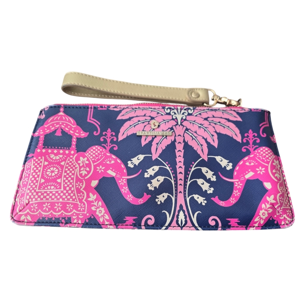 RETREAT PINK ELEPHANT WRIST WALLET BY SPARTINA 449 (RETIRED)